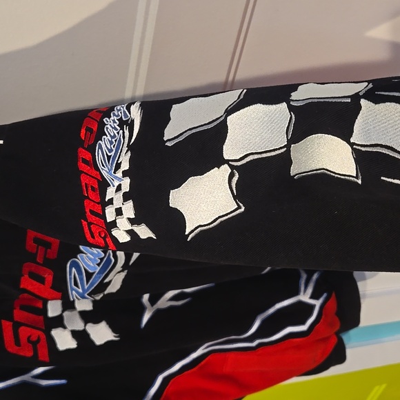 Vintage Snap On Racing Jacket men's large w extra snaps Nascar motorsports Sport - Picture 4 of 11